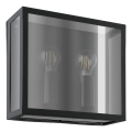 Eglo - Außenwandleuchte 2xE27/40W/230V IP44 schwarz