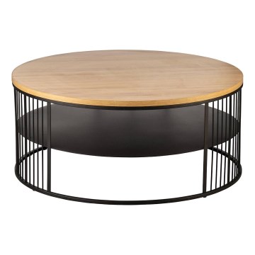Eglo - Couchtisch 36x80 cm braun/schwarz - FSC-zertifiziert