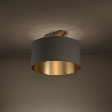 Eglo - Deckenleuchte 1xE27/40W/230V braun/golden