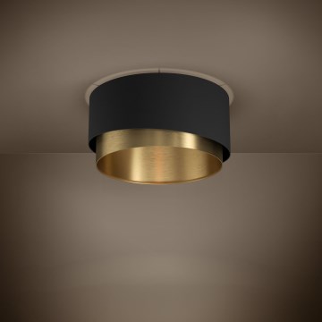 Eglo - Deckenleuchte 1xE27/40W/230V schwarz/golden