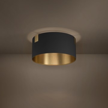 Eglo - Deckenleuchte 1xE27/40W/230V schwarz/golden