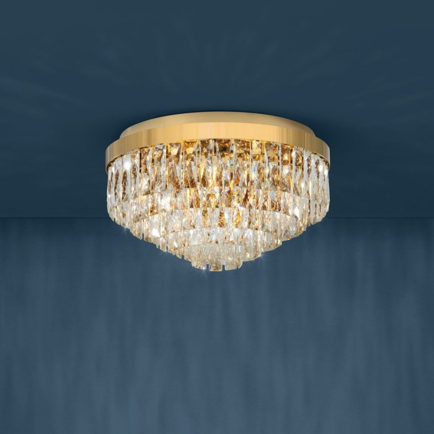 Eglo - Deckenleuchte 8xE14/40W/230V gold