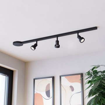 Eglo - Deckenstrahler 3xGU10/10W/230V schwarz