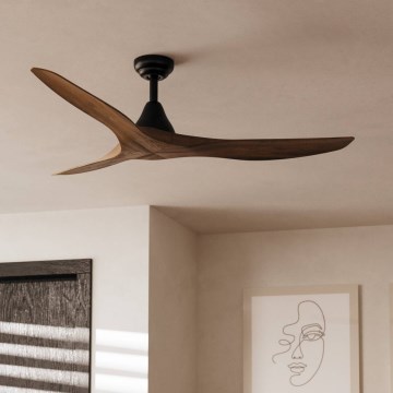 Eglo - Deckenventilator Ø 132 cm, braun + Fernbedienung