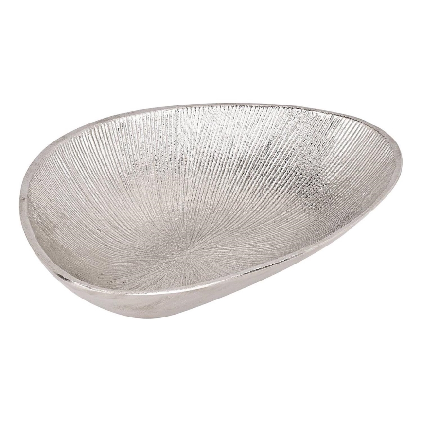 Eglo - Dekoratives Tablett 17,5x24,5 cm silbern