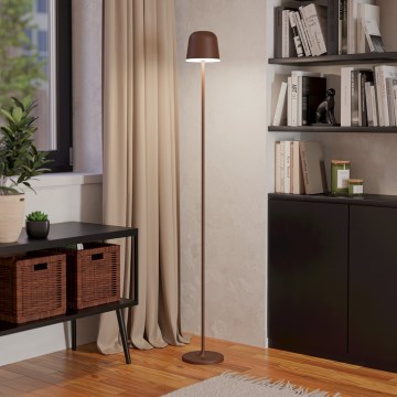 Eglo - Dimm- und aufladbare LED-Outdoor-Stehleuchte LED/4,3W/230V 2400/3000/4000K IP54 braun
