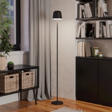 Eglo - Dimm- und aufladbare LED-Outdoor-Stehleuchte LED/4,3W/5V 2400/3000/4000K IP54 schwarz