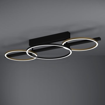 Eglo - Dimmbare LED-Anbauleuchte 2xLED/12,5W/230V + LED/15,5W 3000K schwarz