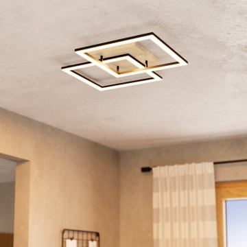 Eglo - Dimmbare LED-Anbauleuchte 4xLED/32W/230V 2700-6500K braun/schwarz