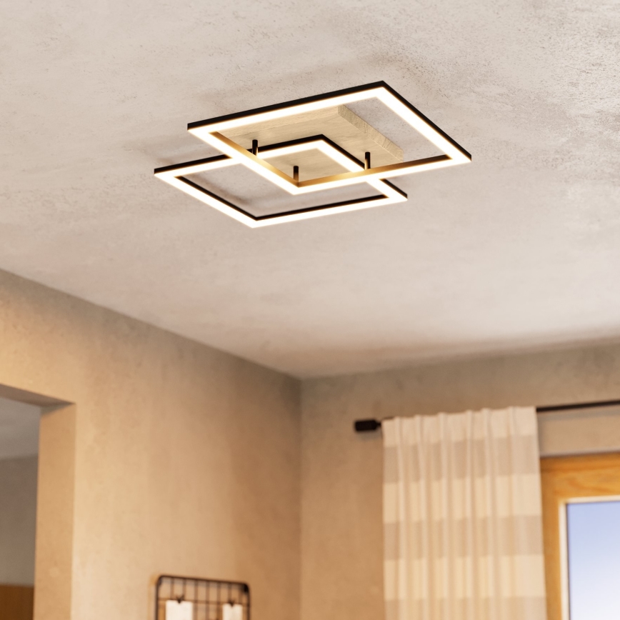 Eglo - Dimmbare LED-Anbauleuchte 4xLED/32W/230V 2700-6500K braun/schwarz
