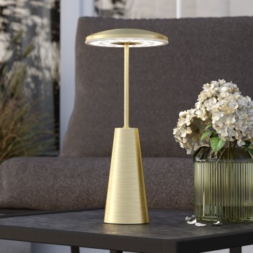 Eglo - Dimmbare LED-Außenleuchte mit Touch-Funktion LED/2,8W/5V 2400K/3000K/4000K 5200 mAh IP54 golden