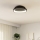 Eglo - Dimmbare LED-Deckenleuchte LED/12W/230V 2700-6500K schwarz + Fernbedienung