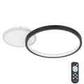 Eglo – Dimmbare LED-Deckenleuchte LED/15W/230V schwarz + Fernbedienung