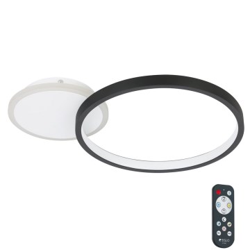 Eglo – Dimmbare LED-Deckenleuchte LED/15W/230V schwarz + Fernbedienung