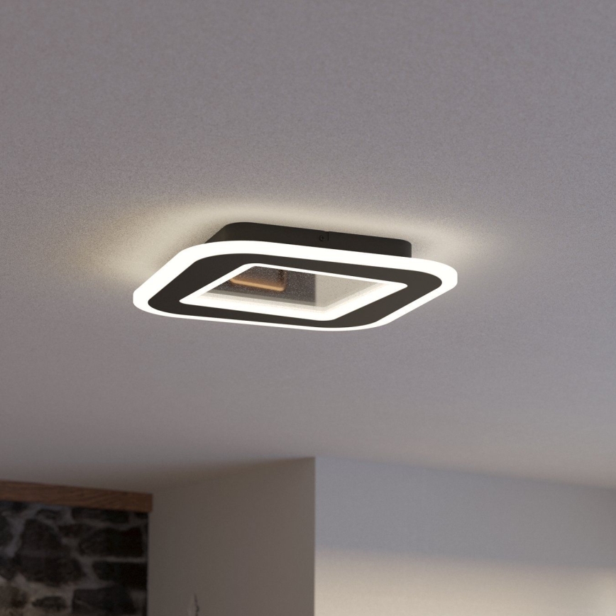 Eglo - Dimmbare LED-Deckenleuchte LED/20W/230V 2700-6500K schwarz + Fernbedienung
