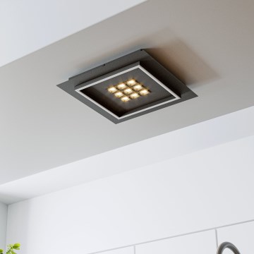 Eglo - Dimmbare LED-Deckenleuchte LED/21,4W/230V 2700-6500K schwarz + Fernbedienung