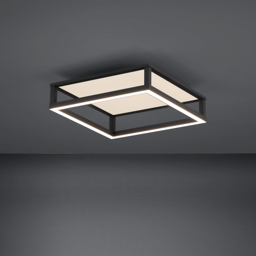 Eglo - Dimmbare LED-Deckenleuchte LED/29,4W/230V 2700-6500K schwarz + Fernbedienung