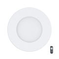 Eglo - Dimmbare LED-Einbauleuchte LED/5W/230V + Fernbedienung Ø 12 cm