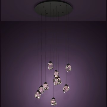 Eglo - Dimmbare LED-Hängeleuchte 10xLED/3W/230V 3000K schwarz/klar
