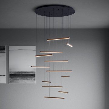 Eglo - Dimmbare LED-Hängeleuchte 12xLED/8,4W/230V 3000K schwarz