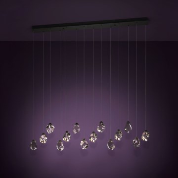 Eglo - Dimmbare LED-Hängeleuchte 14xLED/3W/230V 3000K schwarz/klar