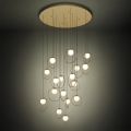 Eglo - Dimmbare LED-Hängeleuchte 17xLED/3W/230V 3000K d 78 cm golden
