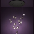 Eglo - Dimmbare LED-Hängeleuchte 17xLED/3W/230V 3000K schwarz/klar