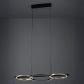 Eglo - Dimmbare LED-Hängeleuchte 2xLED/12,5W/230V + LED/15,5W 3000K schwarz