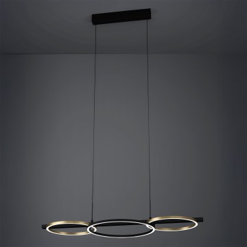 Eglo - Dimmbare LED-Hängeleuchte 2xLED/12,5W/230V + LED/15,5W 3000K schwarz