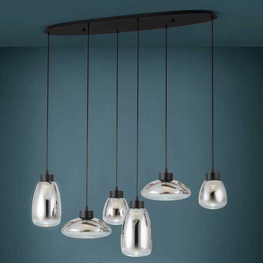 Eglo - Dimmbare LED-Hängeleuchte 6xLED/5,4W/230V 2700K rauchig