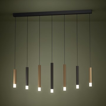 Eglo - Dimmbare LED-Hängeleuchte 7xLED/3,1W/230V 3000K anthrazit/golden