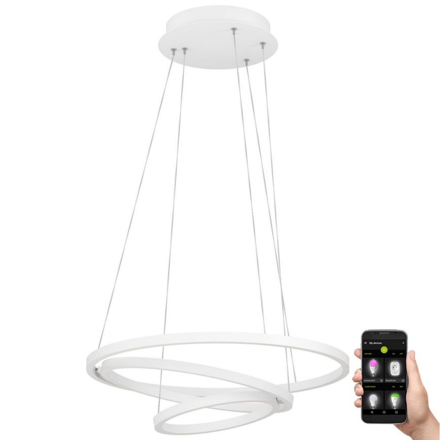 Eglo – Dimmbare LED-Hängeleuchte an einer Schnur LED/43,2W/230V weiß