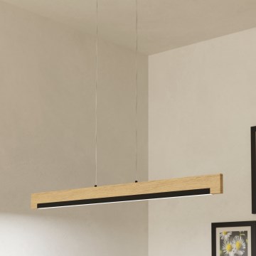 Eglo - Dimmbare LED-Hängeleuchte LED/25,5W/230V 3000K schwarz/beige