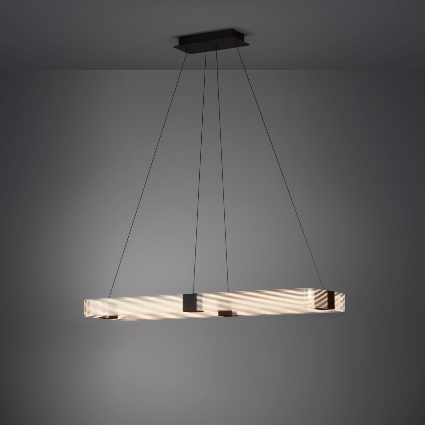 Eglo - Dimmbare LED-Hängeleuchte LED/39,2W/230V 3000K schwarz