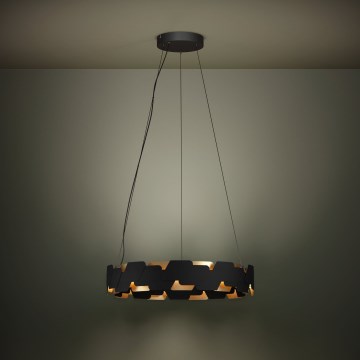 Eglo - Dimmbare LED-Hängeleuchte LED/72W/230V 3000K schwarz/golden