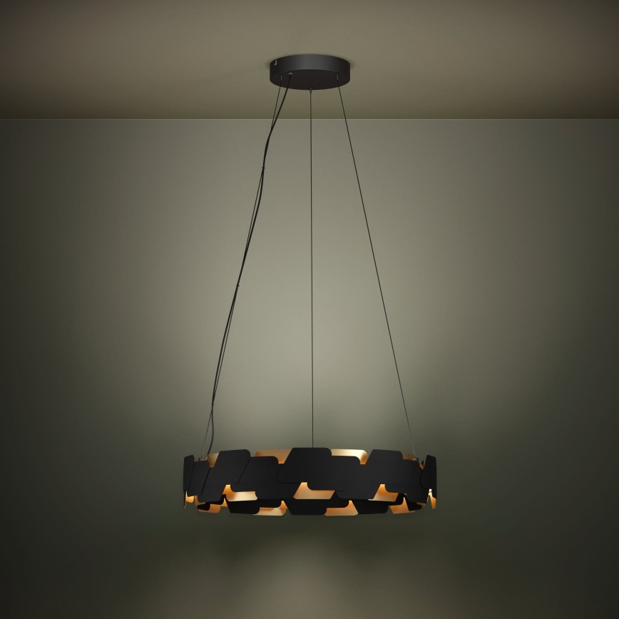 Eglo - Dimmbare LED-Hängeleuchte LED/72W/230V 3000K schwarz/golden