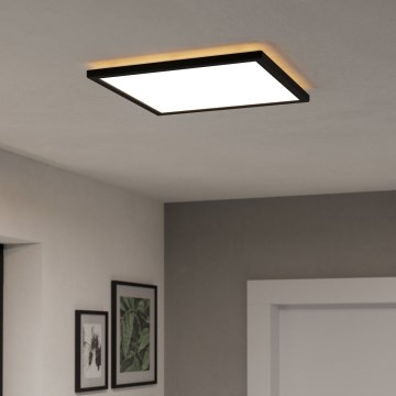 Eglo - Dimmbare LED-Outdoor-Deckenleuchte LED/17,6W/230V 2700-6500K 39x39 cm IP44 schwarz + Fernbedienung