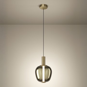 Eglo - Dimmbare LED-Pendelleuchte an Kabel LED/6W/230V + LED/1,6W goldfarben