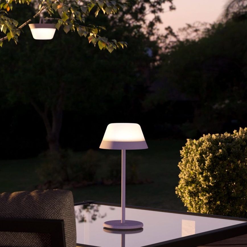 Eglo - Dimmbare LED-RGBW-Außenleuchte mit Touch-Funktion 2-in-1 LED/1,5W/5V 2600 mAh IP54 violett