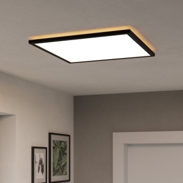 Eglo - Dimmbare LED-RGBW-Deckenleuchte für Badezimmer LED/17W/230V 2700-6500K 50x50cm IP44 schwarz ZigBee