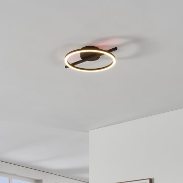Eglo - Dimmbare LED-RGBW-Deckenleuchte LED/17W/230V 2700-6500K schwarz + Fernbedienung