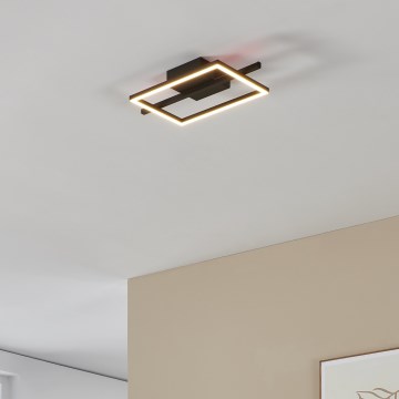 Eglo - Dimmbare LED-RGBW-Deckenleuchte LED/17W/230V 2700-6500K schwarz + Fernbedienung