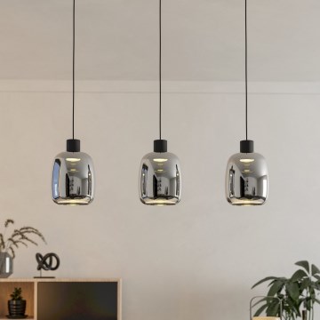 Eglo - Dimmbare LED-RGBW-Hängeleuchte 3xLED/3,7W/230V 2700-6500K grau