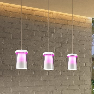 Eglo - Dimmbare LED-RGBW-Hängeleuchte 3xLED/3,7W/230V 2700-6500K weiß ZigBee