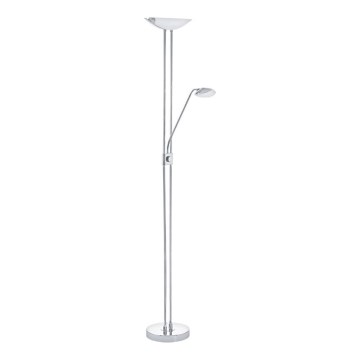 Eglo - Dimmbare LED-Stehleuchte LED/20W + LED/2,5W glänzendes Chrom