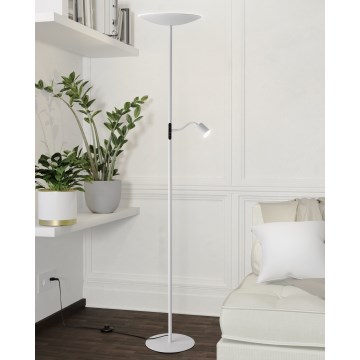 Eglo - dimmbare LED-Stehleuchte LED/26,5W/230V + LED/4W weiß