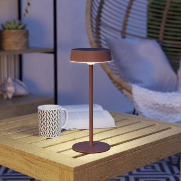 Eglo - Dimmbare, solaraufladbare Touch-Tischlampe, LED 3 W / 5 V, 3000–6000 K, 1800 mAh, IP44, Orange