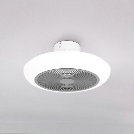 Eglo - Dimmbarer LED-Deckenventilator LED/25,5W/230V weiß/grau + Fernbedienung