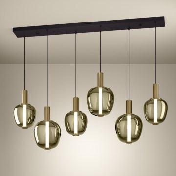 Eglo - dimmbarer LED-Kronleuchter 3xLED/5W/230V + 3xLED/6,5W + 6xLED/1,6W goldfarben