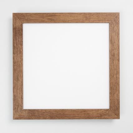 Eglo - Dimmbares LED-Anbaupanel POZZALLO WOOD LED/21W/230V 2700-6500K 49,5x49,5 cm dunkelbraun + Fernbedienung
